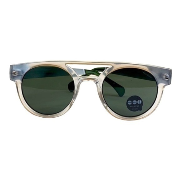 Komono Sunglasses Dreyfuss Clear Silver NEW round - Picture 6 of 9